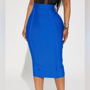 Cardi Bandage Midi Skirt